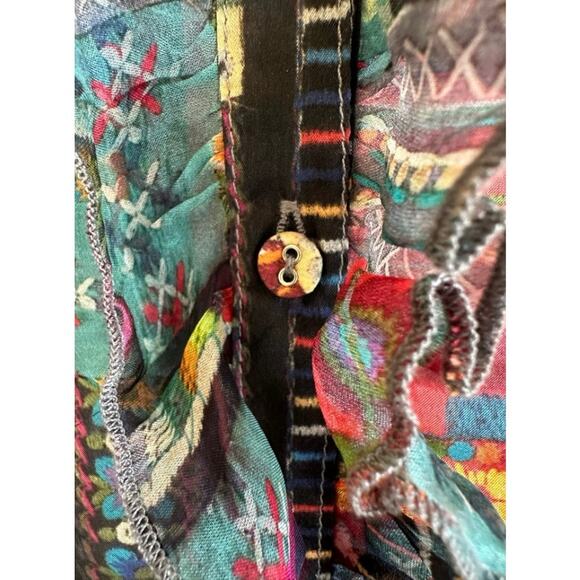 NWOT Johnny Was Beatrice Cherie Silk Dress Sz. Small - Picture 7 of 9